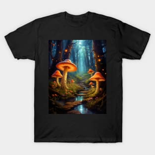 Magical Mushroom Enchanted Forest T-Shirt